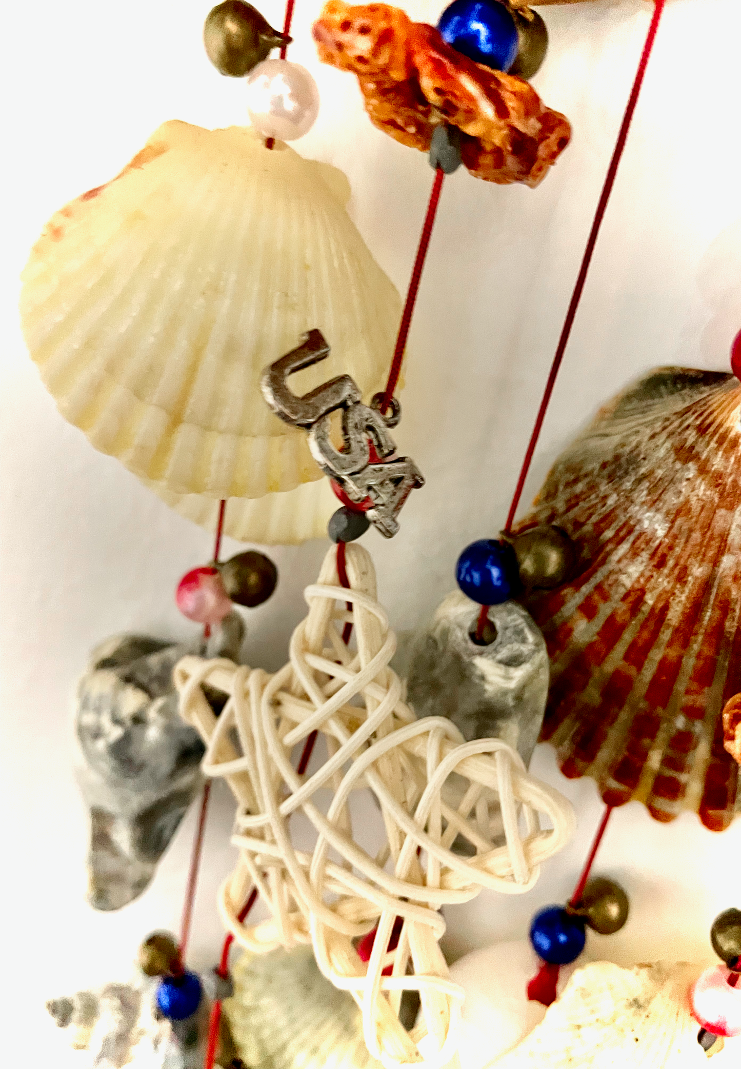 Coastal Anthem-I Stand: Compact Coastal Patriotic Wind Chime.