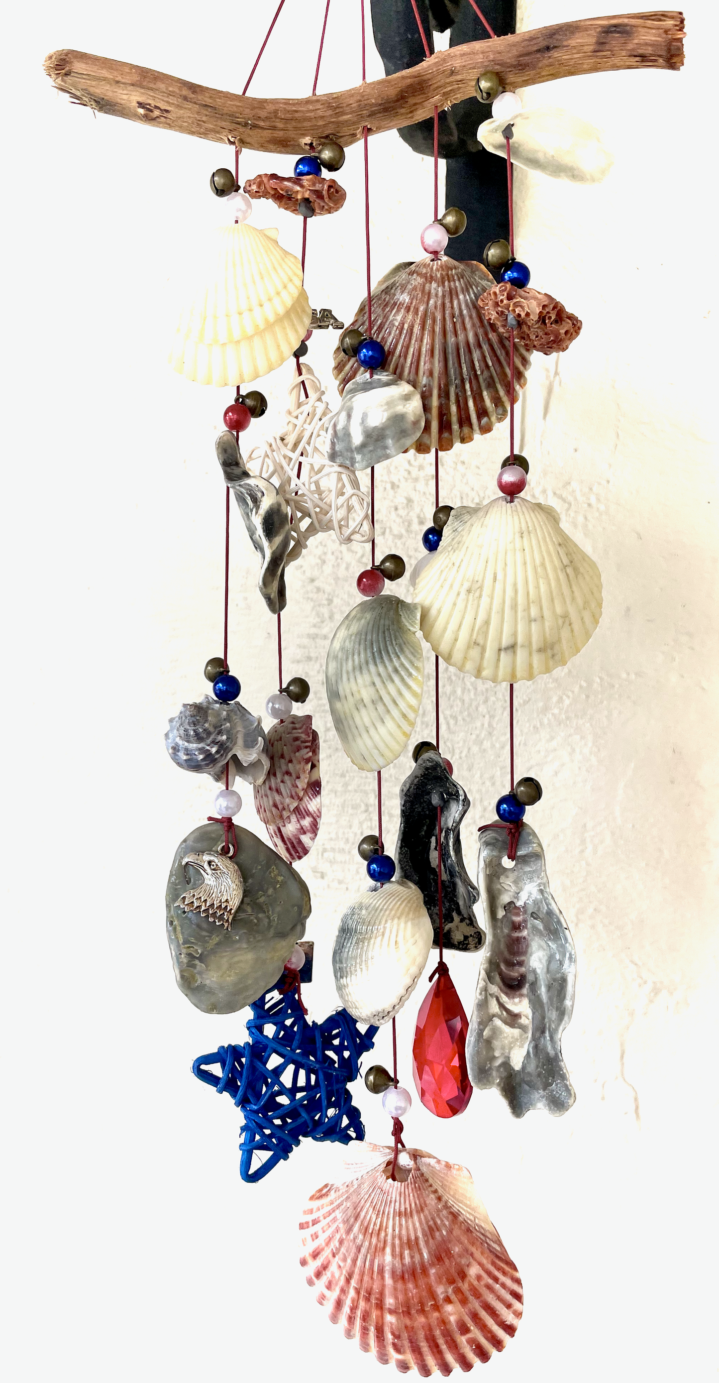 Coastal Anthem-I Stand: Compact Coastal Patriotic Wind Chime.
